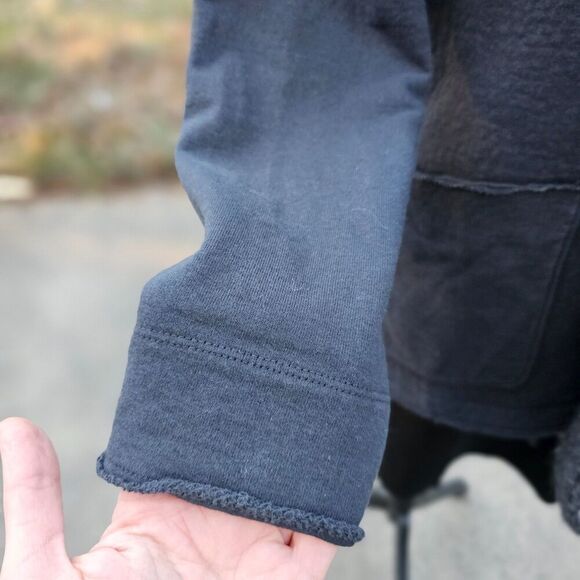 James Perse Los Angeles Sherpa Trimmed Shawl Collar Womens Jacket Size M - Picture 5 of 12